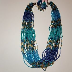 Necklace with earrings